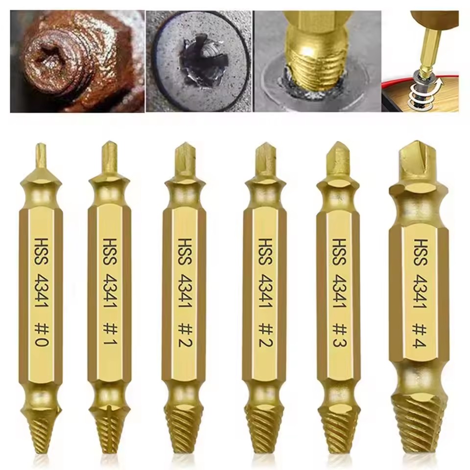 Drill Bits - 손상된 나사 제거 드릴 비트 세트,
