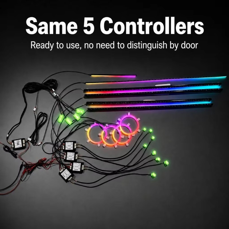 차량용 앰비언트 조명 키트, 18가지 모드, 드래곤 스 - Door Handle 리뷰 및 가격