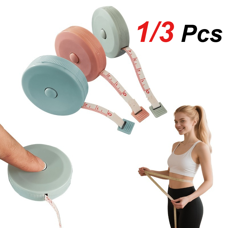 1/3 PCS 인체 측정 원형 줄자 휴대용 스프링 리바 - Tape Measure 리뷰 및 가격