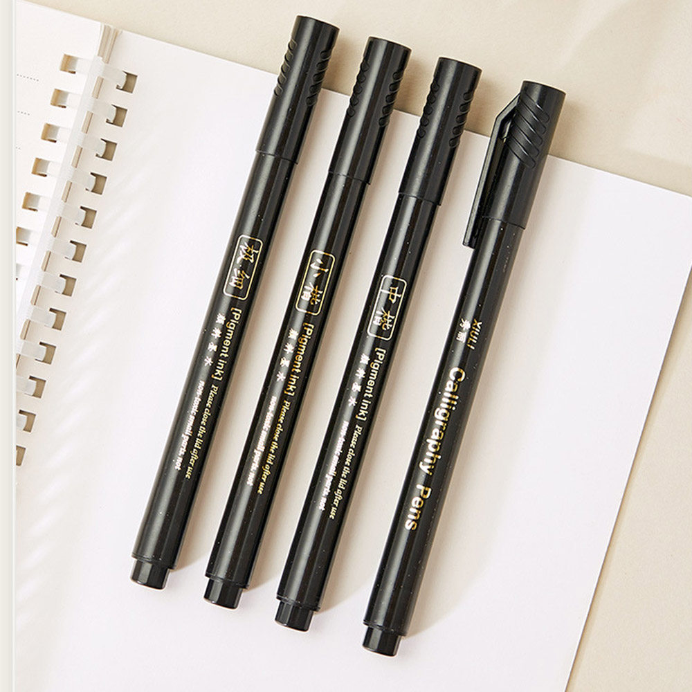 4pc 브러시 펜 서예 펜 중국어 단어 학습 편지지 학 - Paint Brush 리뷰 및 가격