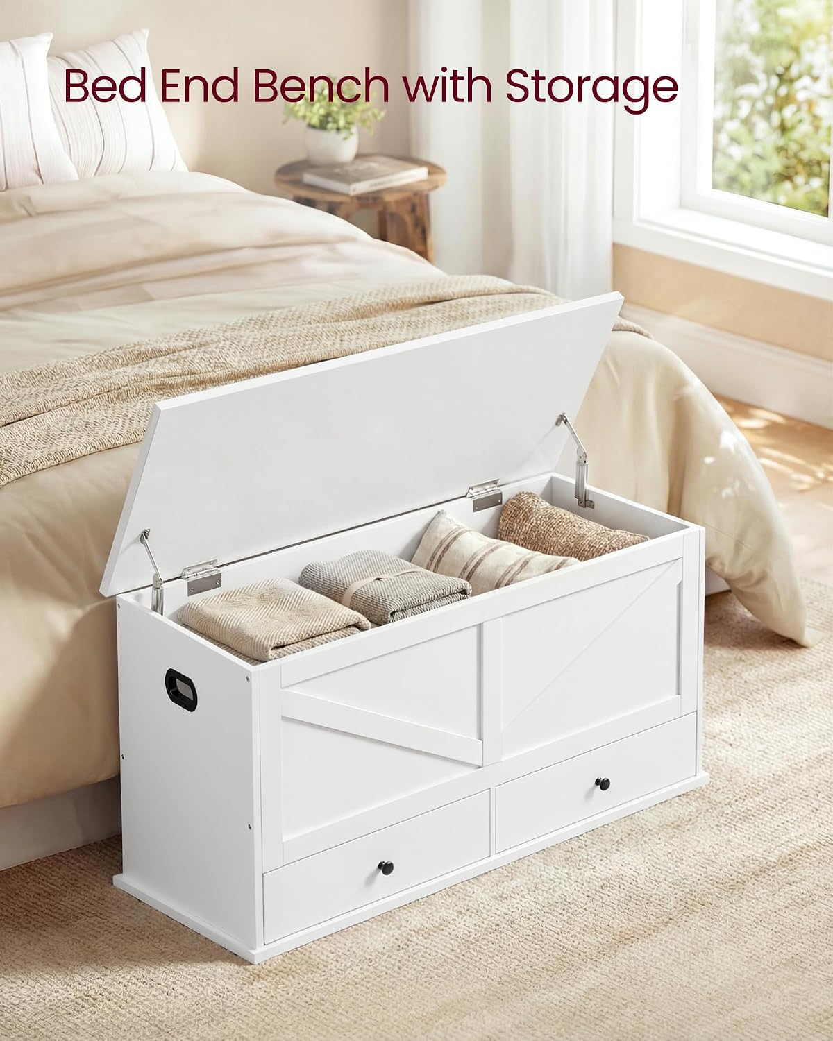 서랍이 있는 팜하우스 스타일 수납장, 나무 현관 벤치, - Cabinet Hinges 리뷰 및 가격